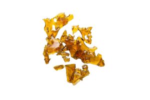 BHO Shatter broken up to show its texture.